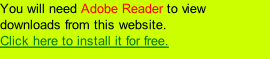You will need Adobe Reader to view downloads from this website. Click here to install it for free.